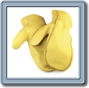 Men's
Lined 40 g Thinsulate
Deerskin Mittens